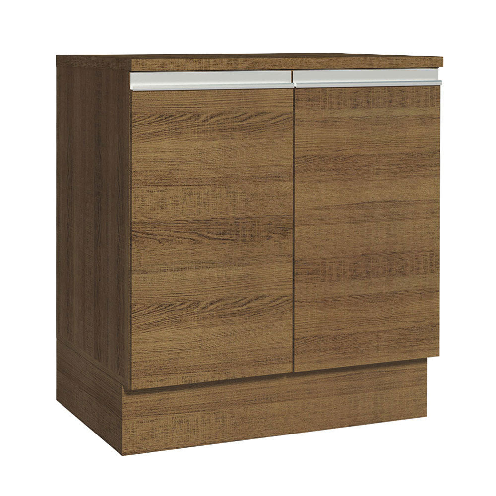 Bajo Mesada 70 x 60 cm 2 Puertas (Con Mesada) Marrón Glamy Madesa