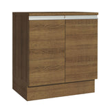 Bajo Mesada 70 x 60 cm 2 Puertas (Con Mesada) Marrón Glamy Madesa