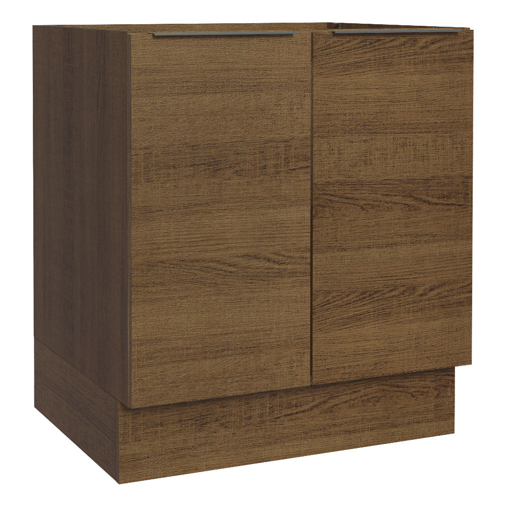 Bajo Mesada Cocina 70 x 60 cm 2 Puertas (Sin Mesada) Marrón Stella Madesa