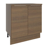 Bajo Mesada 70 cm x 60 cm, 2 Puertas Stella Marrón