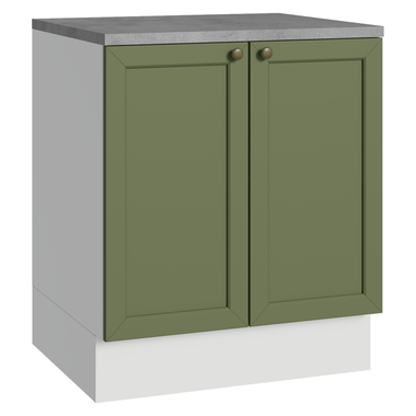 Bajo Mesada 70 cm 2 Puertas Blanco/Verde Vik Madesa