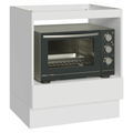 Bajo Mesada para Horno/Microondas 70 x 60 cm 1 Cajón (Sin Mesada) Blanco Línea Estándar Madesa
