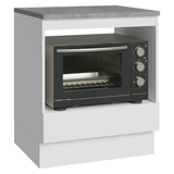 Bajo Mesada para Horno/Microondas 70 x 60 cm 1 Cajón (Con Mesada) Blanco Madesa