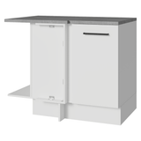 Bajo Mesada Esquinero 102 x 64 cm 1 Puerta (Con Mesada) Blanco Agata Madesa