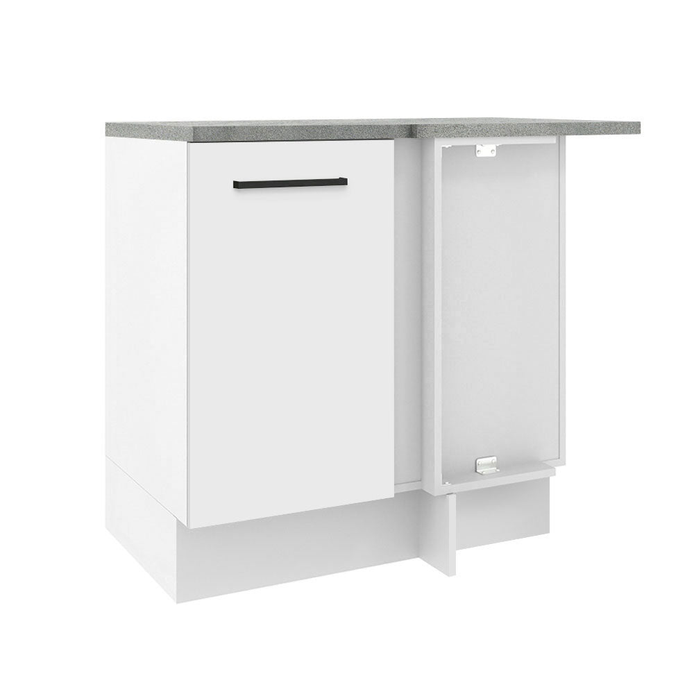 Bajo Mesada Esquinera 102cm x 64 cm (Con Mesada) Agata Blanco