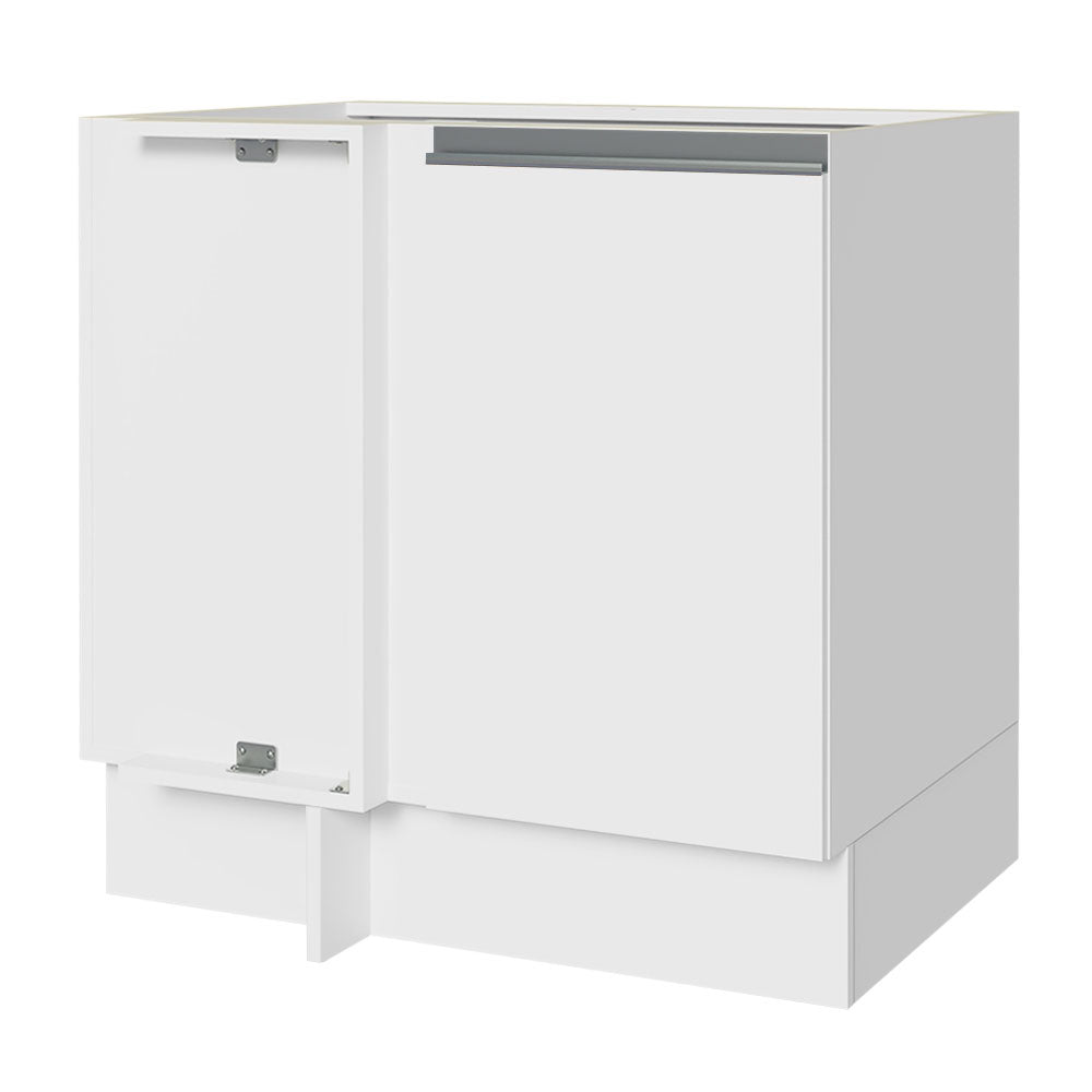 Bajo Mesada Esquinero 1 Puerta 60 cm Profundidad (Sin Mesada) Blanco Glamy Madesa