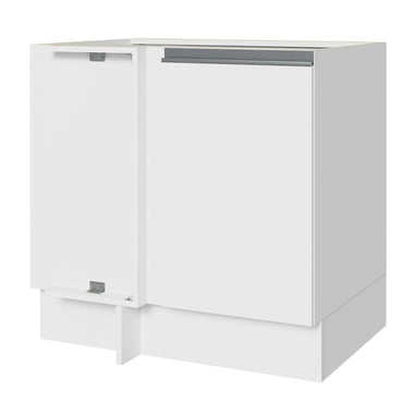 Bajo Mesada Esquinero 102 cm 1 Puerta Sin Mesada Blanco Glamy Madesa