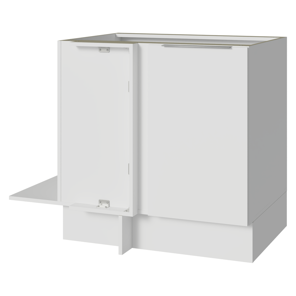 Bajo Mesada Cocina Esquinera 1 Puerta 60 cm Profundidad (Sin Mesada) Blanco Stella Madesa