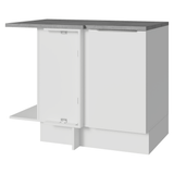 Bajo Mesada Cocina Esquinera 1 Puerta 60 cm Profundidad (Con Mesada) Blanco Stella Madesa