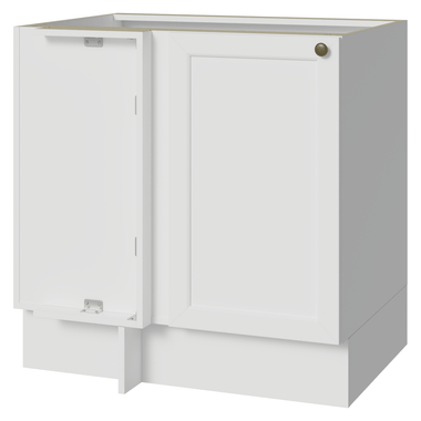 Bajo Mesada Esquinero 102 cm 1 Puerta Sin Mesada Blanco Vik Madesa