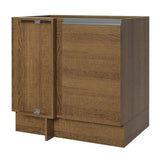 Bajo Mesada Esquinero 1 Puerta 60 cm Profundidad (Sin Mesada) Marrón Glamy Madesa