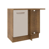 Bajo Mesada 102 cm  x 64 cm, 1 Puerta Agata Marrón/Crema