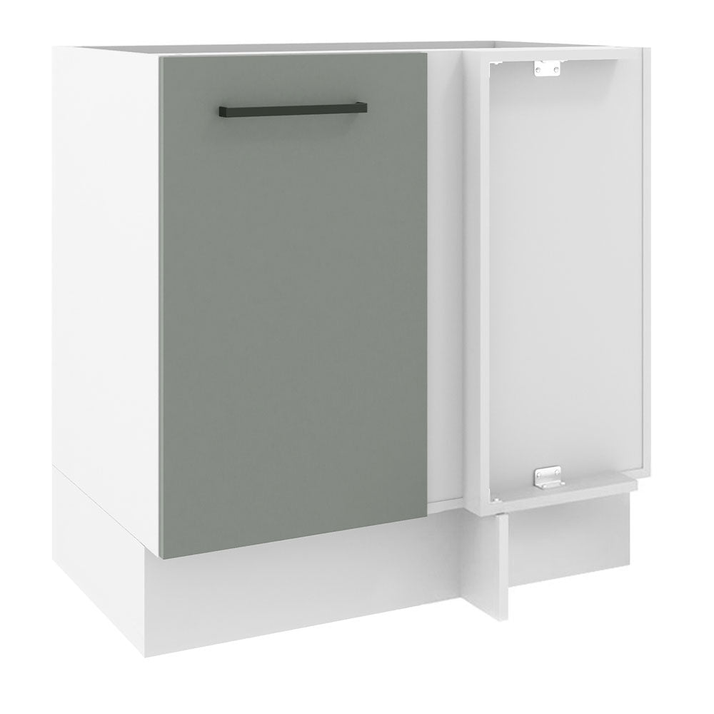 Bajo Mesada 80 cm x 60 cm, Sin cajones 1 Puerta Agata Blanco/Gris