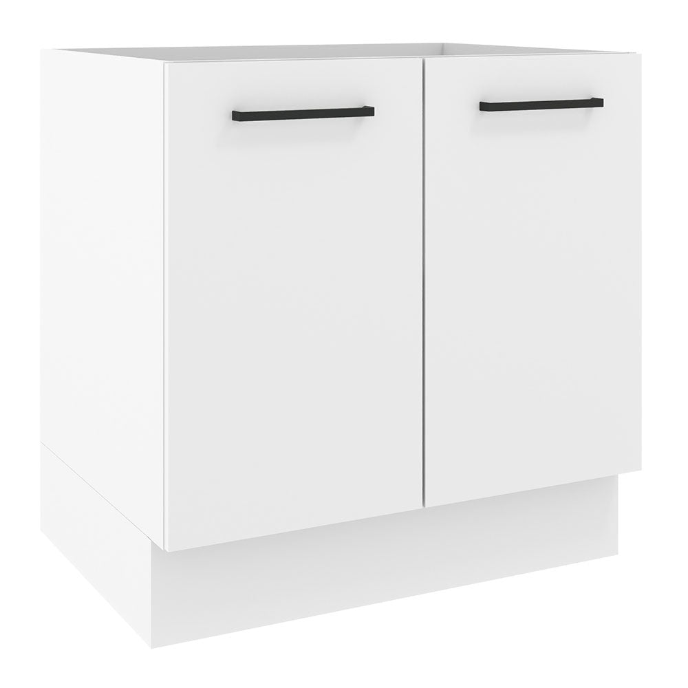 Bajo Mesada 80 cm x 60 cm, 2 Puertas Agata Blanco