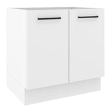 Bajo Mesada 80 cm x 60 cm, 2 Puertas Agata Blanco