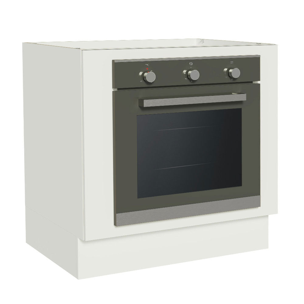 Bajo Mesada Cocina para Horno Empotrado 80 x 60 cm Sin Mesada Blanco Agata, Glamy, Lux, Stella Madesa