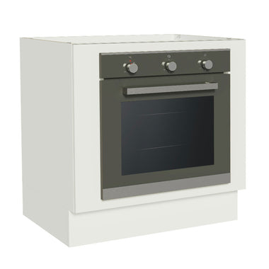 Bajo Mesada 80 cm para Horno Empotrado Sin Mesada Blanco Agata, Glamy, Stella y Lux Madesa