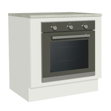 Bajo Mesada 80 cm para Horno Empotrado Blanco Agata, Glamy, Stella y Lux Madesa