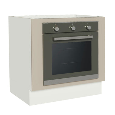 Bajo Mesada 80 cm para Horno Empotrado Sin Mesada Blanco/Crema Agata Madesa