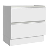Bajo Mesada de Cocina 80 x 60 cm 2 Cajones (Sin Mesada) Blanco Glamy Madesa