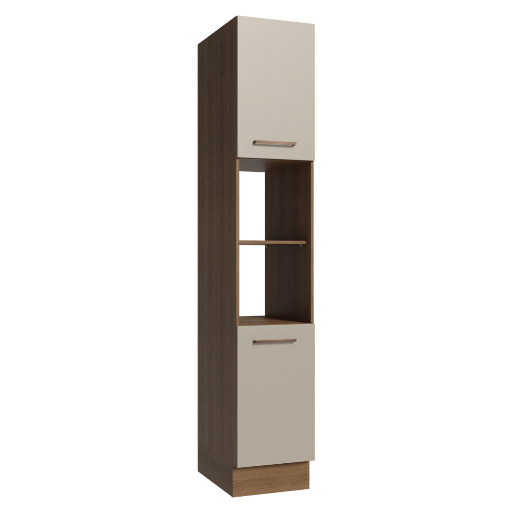 Despensero 40x60 cm 2 Puertas e 2 Nichos Marrón/Crema Agata Madesa