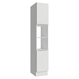 Despensero 40cm 2 Puertas e 2 Nichos Blanco aterciopelado Lux Madesa