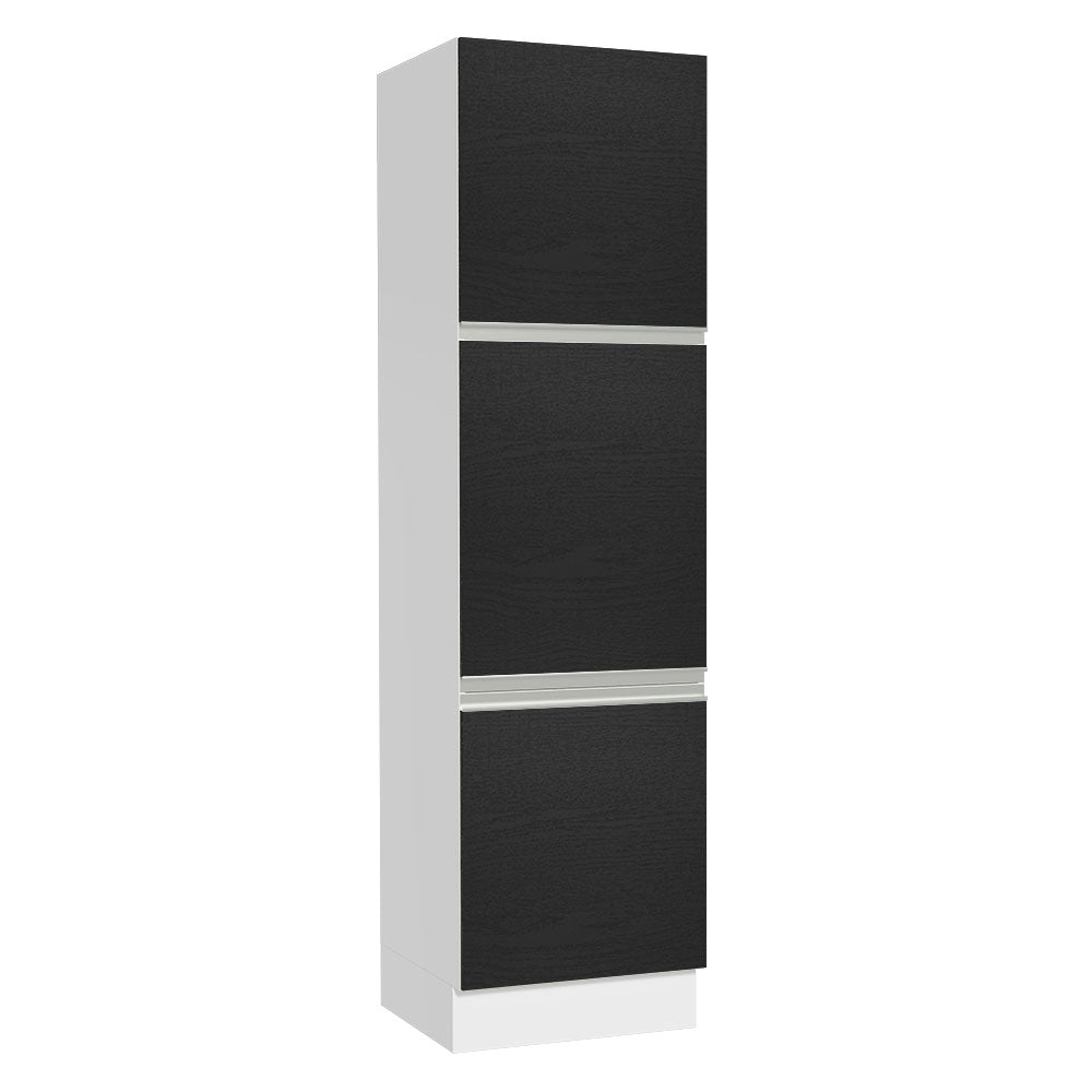Despensero Madesa Glamy 60 x 60 cm 3 Puertas Blanco/Negro