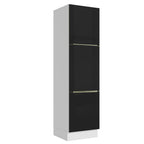 Despensero 60 x 60 cm 3 Puertas Blanco/Negro Lux Madesa