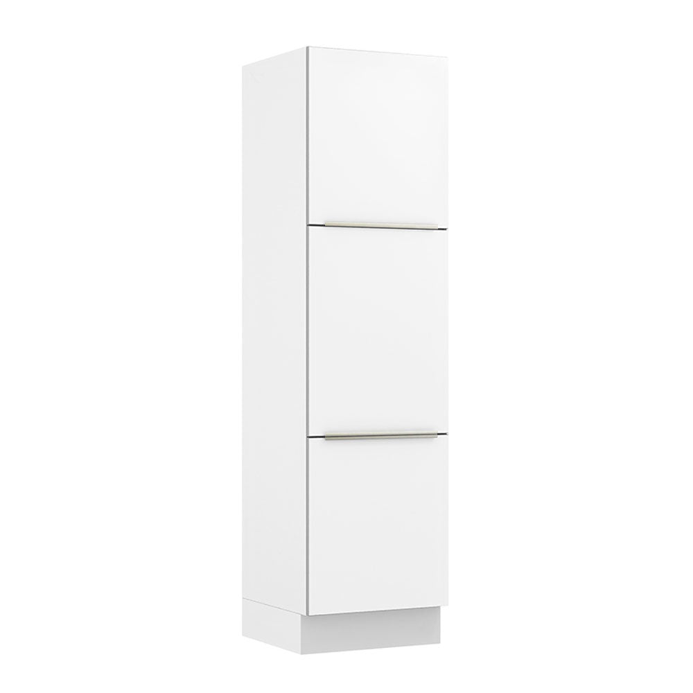 Despensero 60 x 60 cm 3 Puertas Blanco/Blanco Aterciopelado Lux Madesa