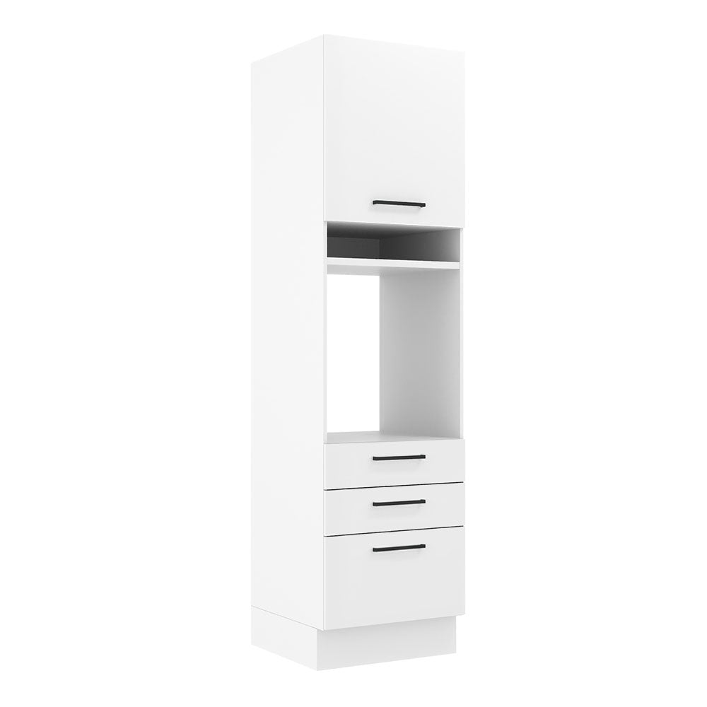Mueble de Cocina para Horno 60 x 60 cm 1 Puerta 3 Cajones Blanco Agata Madesa