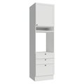 Mueble de cocina para Horno o Microondas 60 x 60 cm 1 Puerta y 3 Cajones Blanco Vik Madesa