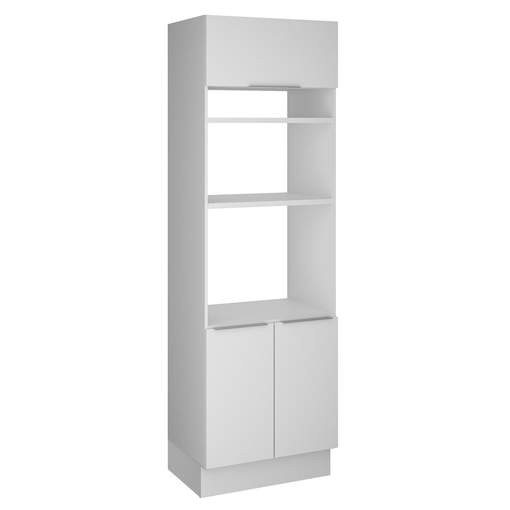 Mueble de Cocina para Horno 70 x 60 cm 3 Puertas Blanco Stella Madesa