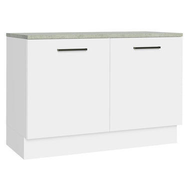 Bajo Mesada 120 cm 2 Puertas Blanco Agata Madesa