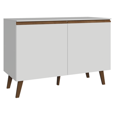 Bajo Mesada 120 cm 2 Puertas con Patas Blanco Pieta Madesa