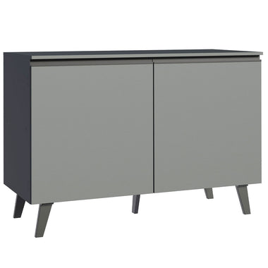 Bajo Mesada 120 cm 2 Puertas con Patas Gris Nice Madesa