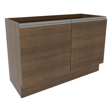 Bajo Mesada 120 cm 2 Puertas Sin Mesada Marrón Glamy Madesa