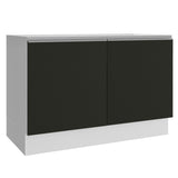 Bajo Mesada para Bacha 120 cm 2 Puertas (Sin Tapa ni Bacha) Blanco/Negro