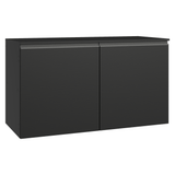 Bajo Mesada de Cocina 120 cm 2 Puertas Flotante Negro Nice Madesa