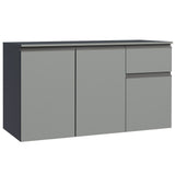 Bajo Mesada 120 cm 1 Cajón 3 Puertas Nice Gris