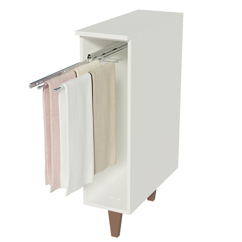 Bajo Mesada Porta Repasador 20 cm con Patas Blanco Reims Madesa