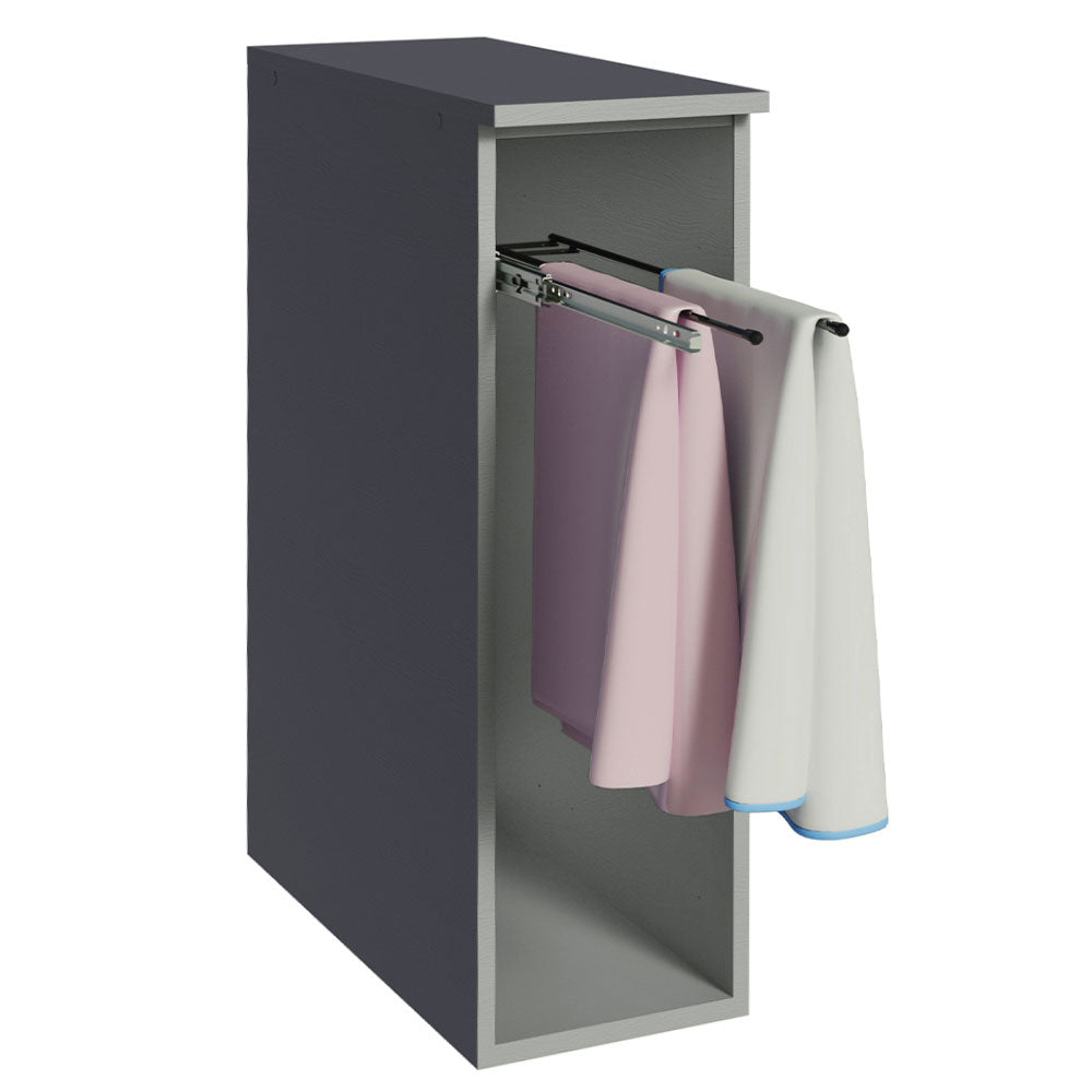 Bajo Mesada Porta repasador 20 cm Flotante Gris Nice