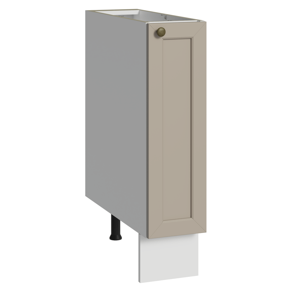 Bajo Mesada Especiero 20 cm 1 Puerta (Sin Mesada) Blanco/Crema Vik Madesa
