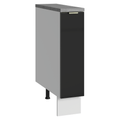 Bajo Mesada 20 cm 1 Puerta (Con Mesada) Especiero Blanco/Negro Lux Madesa
