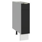 Bajo Mesada Especiero 20 cm 1 Puerta (Sin Mesada) Blanco/Negro Lux Madesa