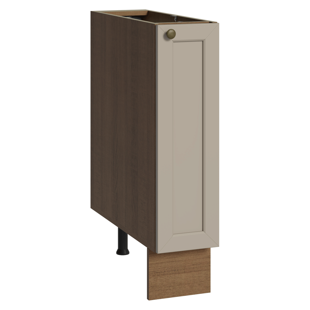 Bajo Mesada Especiero 20 cm 1 Pueta (Sin Mesada) Marrón/Crema Vik Madesa