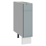Bajo Mesada Especiero 20 cm 1 Puerta (Sin Mesada) Blanco/Gris Lux Madesa