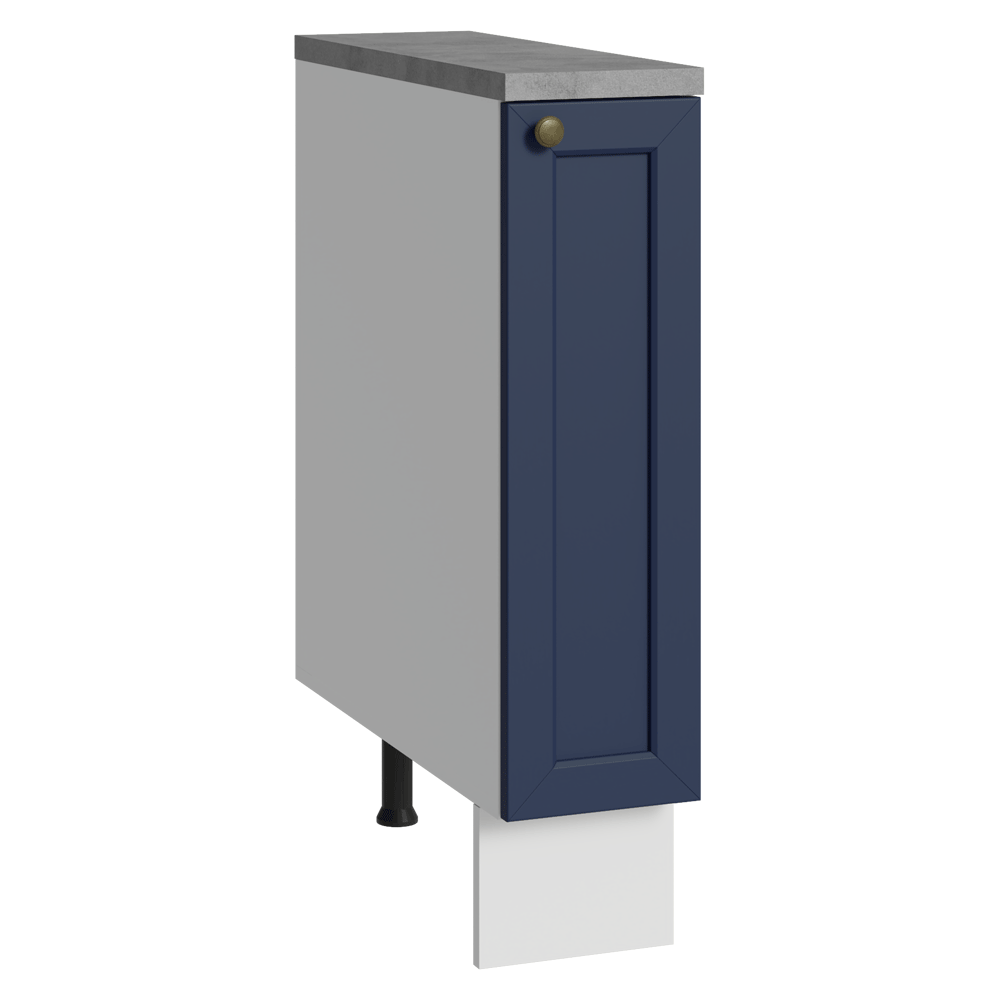 Bajo Mesada Especiero 20 cm 1 Puerta (Con Mesada) Blanco/Azul Vik