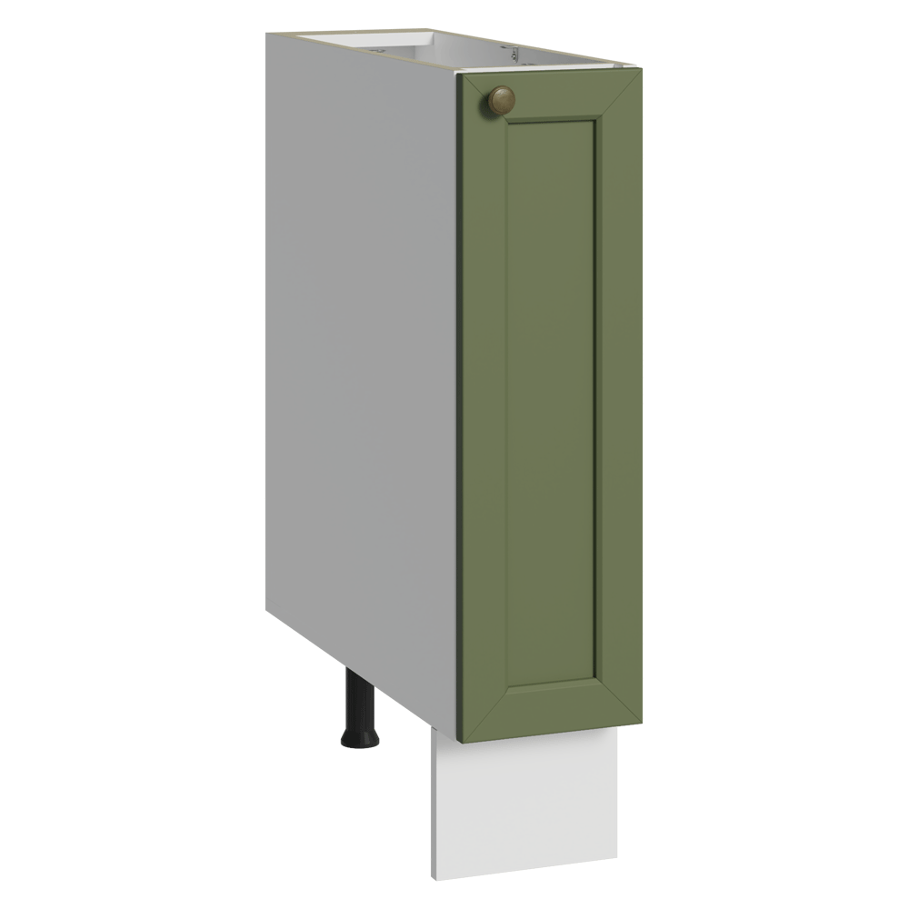Bajo Mesada Especiero 20 cm 1 Puerta (Sin Mesada) Blanco/Verde Vik