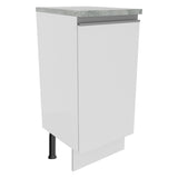 Bajo Mesada 35 cm 1 Puerta Glamy Blanco