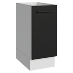 Bajo Mesada 35 cm 1 Puerta Sin Mesada Blanco/Negro Agata Madesa